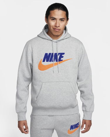 Mikina Nike Club Fleece Hoodie 2XL Šedá | FN3104-063, 0
