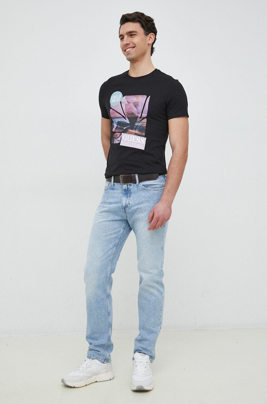 Tričko GUESS T-shirt Čierna | M3GI29.I3Z14, 0