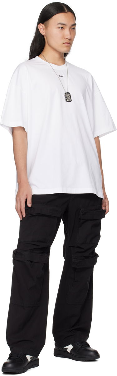Tričko Off-White Stamp Over T-Shirt Biela | OMAA161C99JER0010110, 3