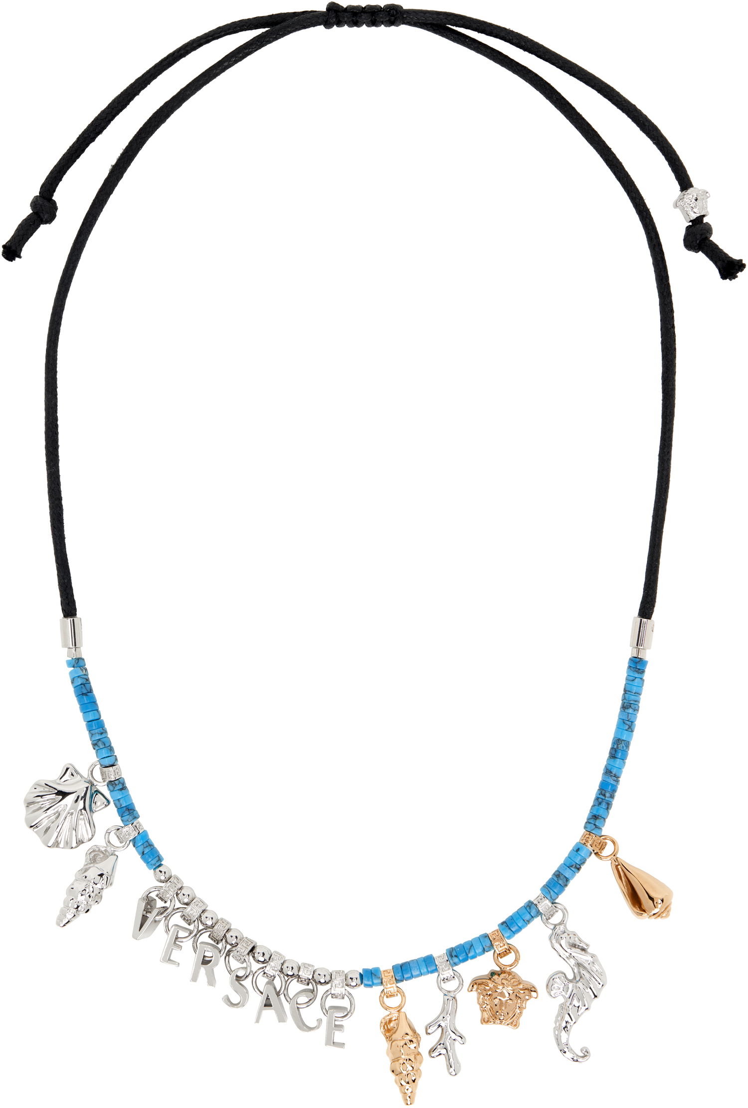 Náhrdelník Versace Versace 'Icons De La Mer' Charm Beaded Necklace Tyrkysová | 1020699_1A10954, 0