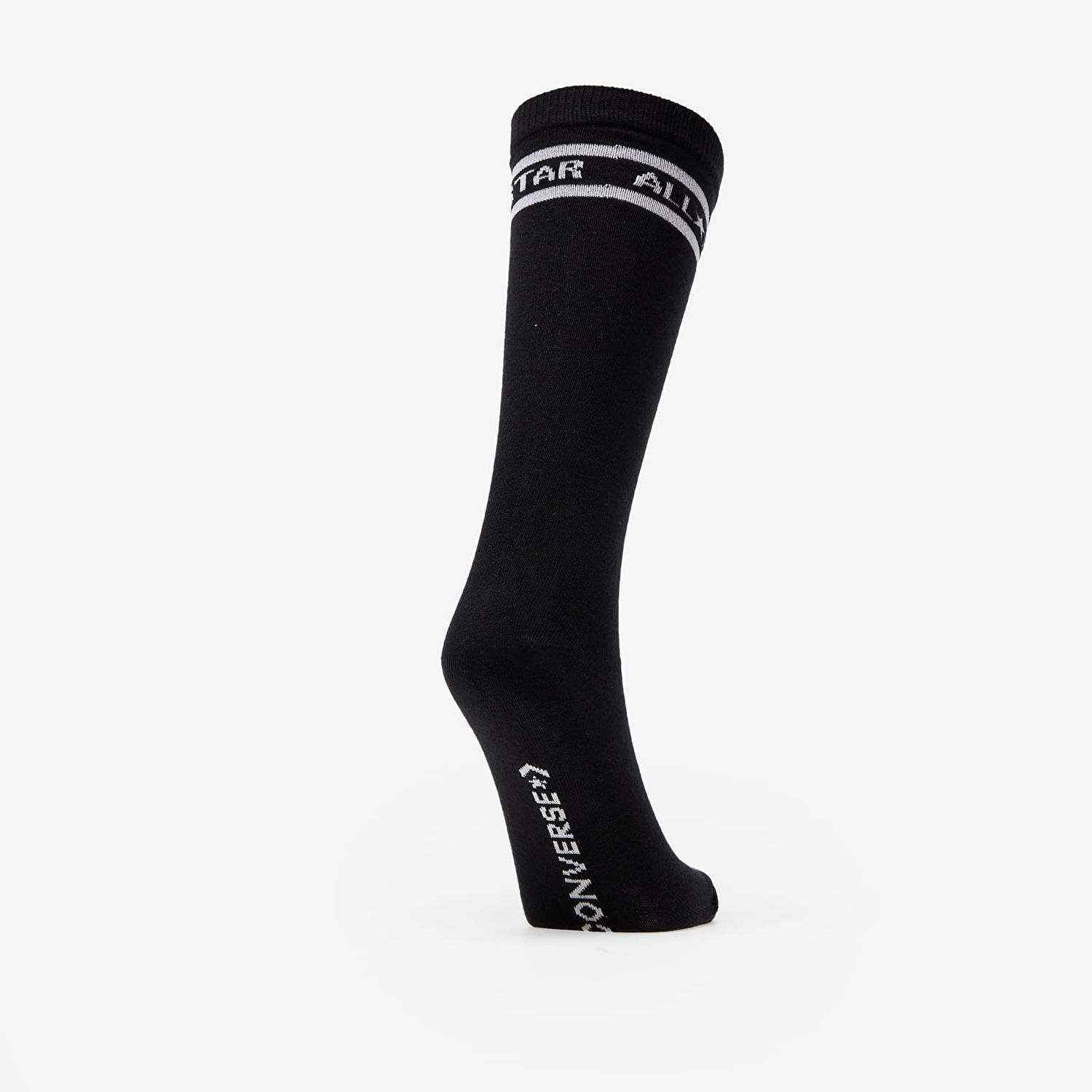 Spodná bielizeň a ponožky Converse Flat Knit Crew Socks 2-Pack Čierna | E1026B, 1
