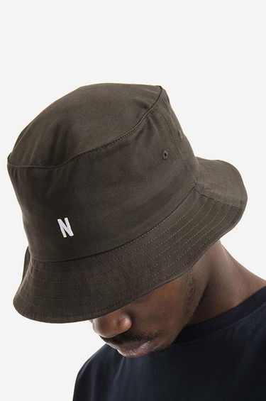 Klobúk NORSE PROJECTS Twill Bucket Hat Beech Šedá | N80-0101-8109, 3