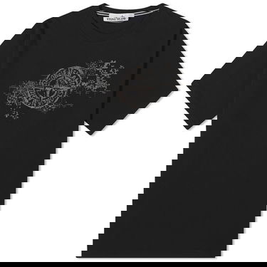 Tričko Stone Island Camo One Badge Print T-Shirt Čierna | 80152RCE8-V0029, 0