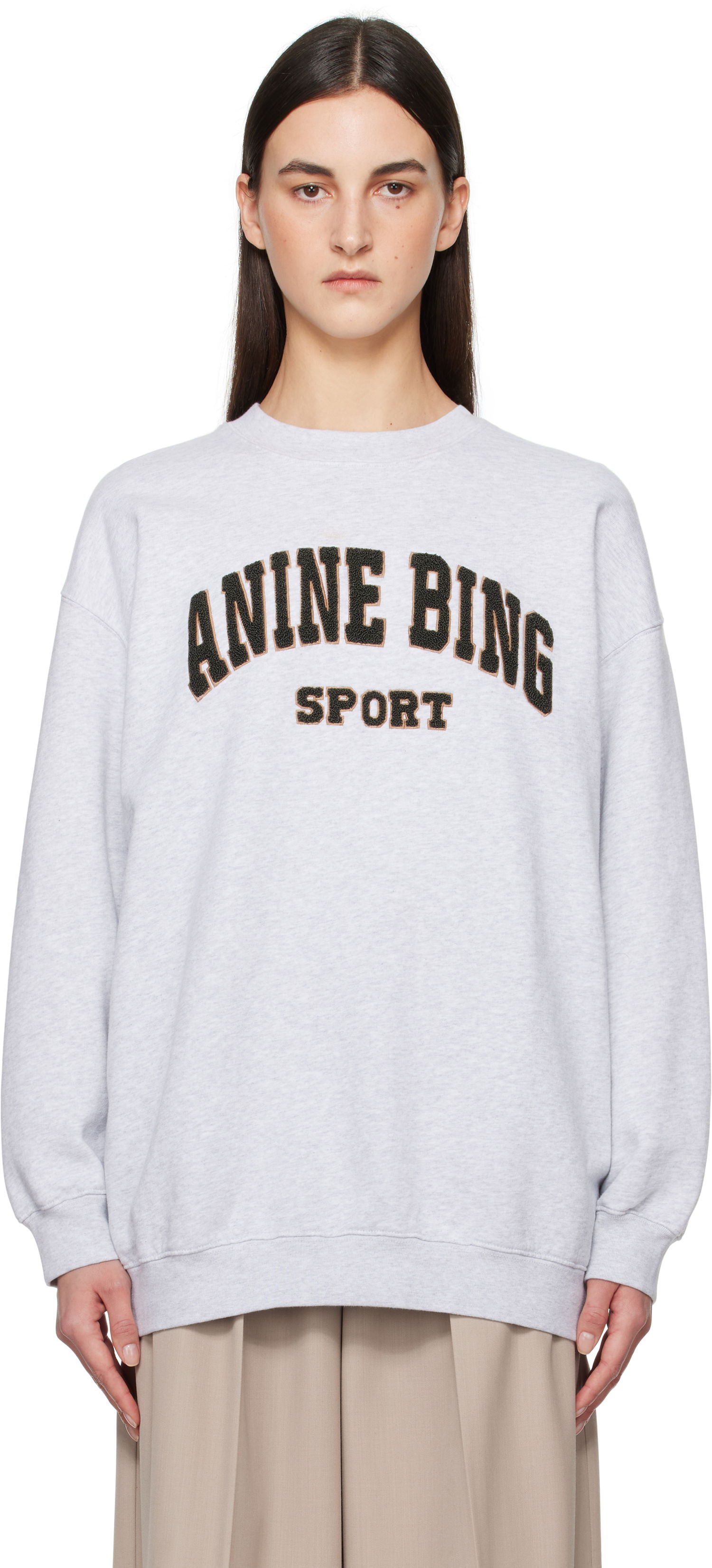 Sveter Anine Bing Anine Bing Tyler Sport Sweatshirt Šedá | S-08-5205-030, 0