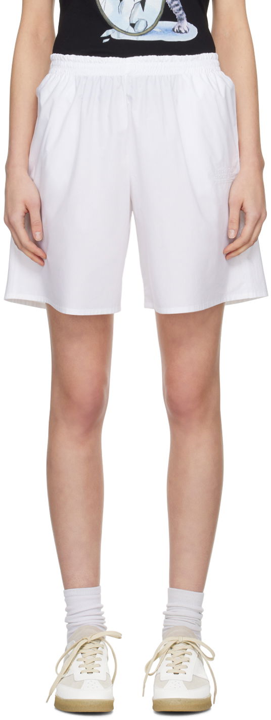 Šortky Maison Margiela MM6 Embroidered Shorts Biela | S52MU0118 S47294, 0
