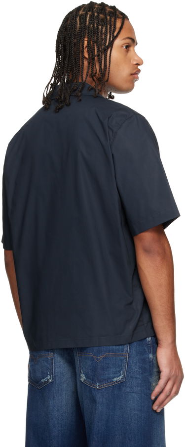 Košeľa Diesel Short Sleeve Camp-Collar Shirt with Photo Appliqués Navy | A19522-0AJFY-81E, 2