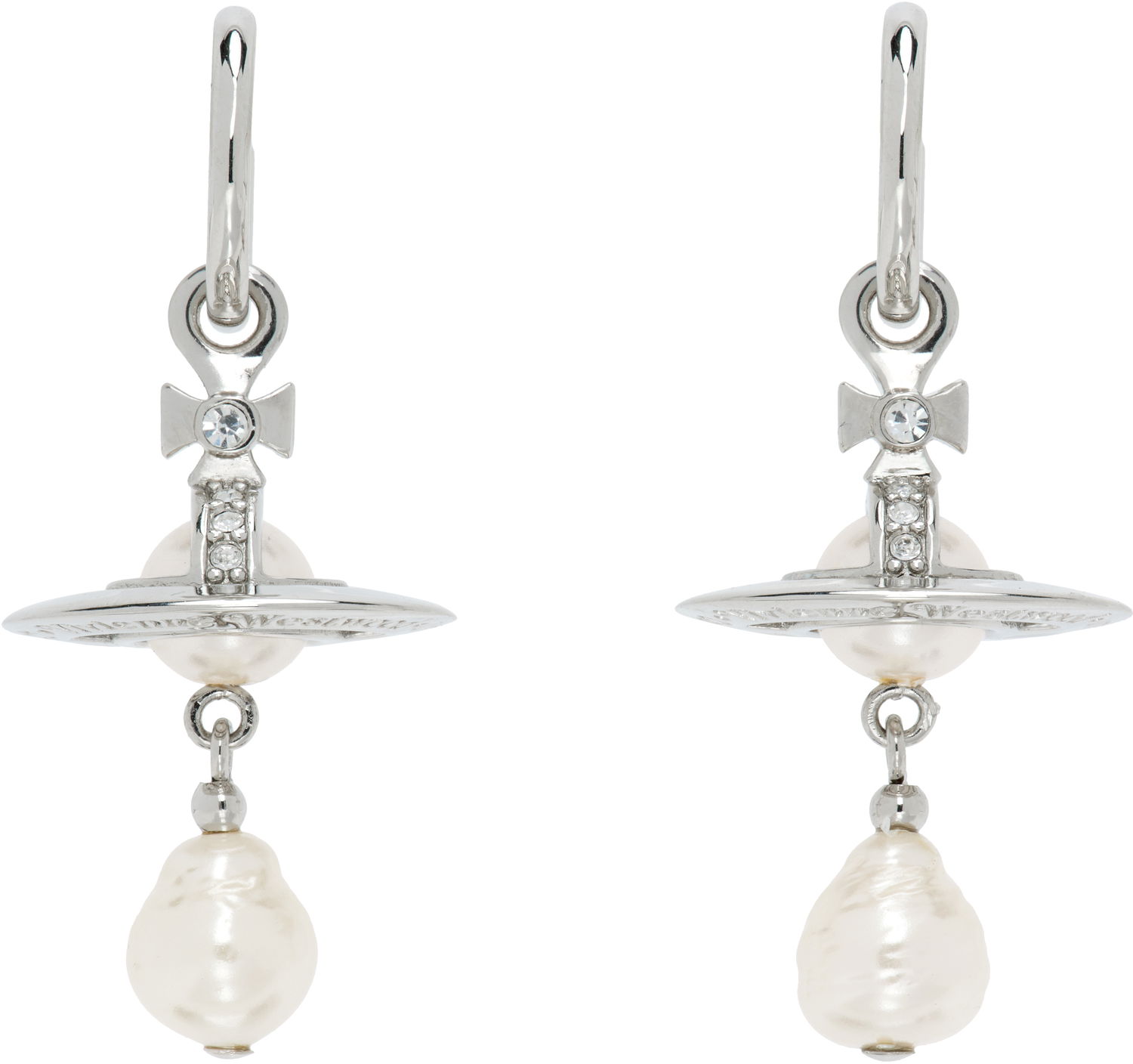 Náušnice Vivienne Westwood Vivienne Westwood Aleksa Pearl Drop Earrings Metalická | 6202016M-02P543-, 0