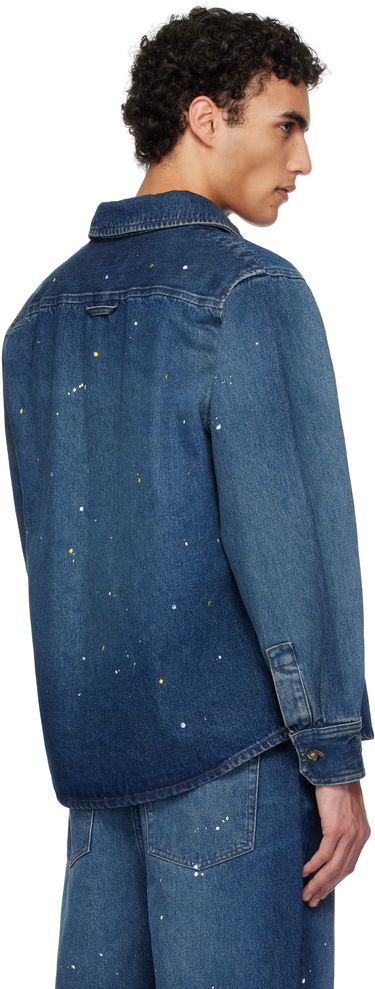 Košeľa A.P.C. A.P.C. Paint Splatter Denim Shirt Modrá | COHGL-H02709, 2
