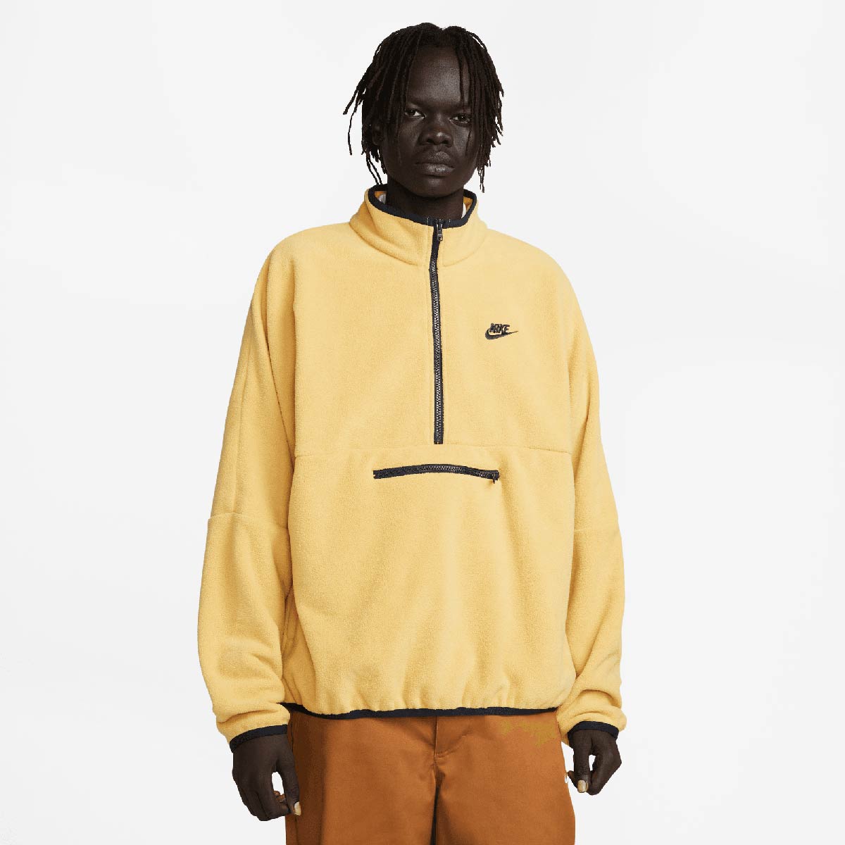 Mikina Nike Club Fleece+ 1/2-Zip Fleece Top Žltá | DX0525-725, 1