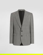 Dolce & Gabbana Sicilia Light Glen Plaid Single-Breasted Jacket