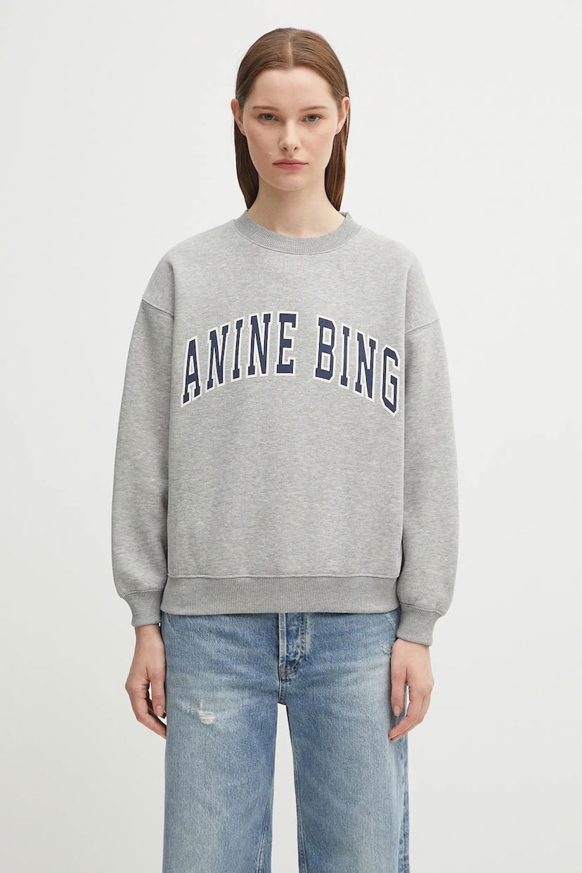 Mikina Anine Bing Anine Bing Spencer Graphic Sweatshirt Šedá | A.08.11531