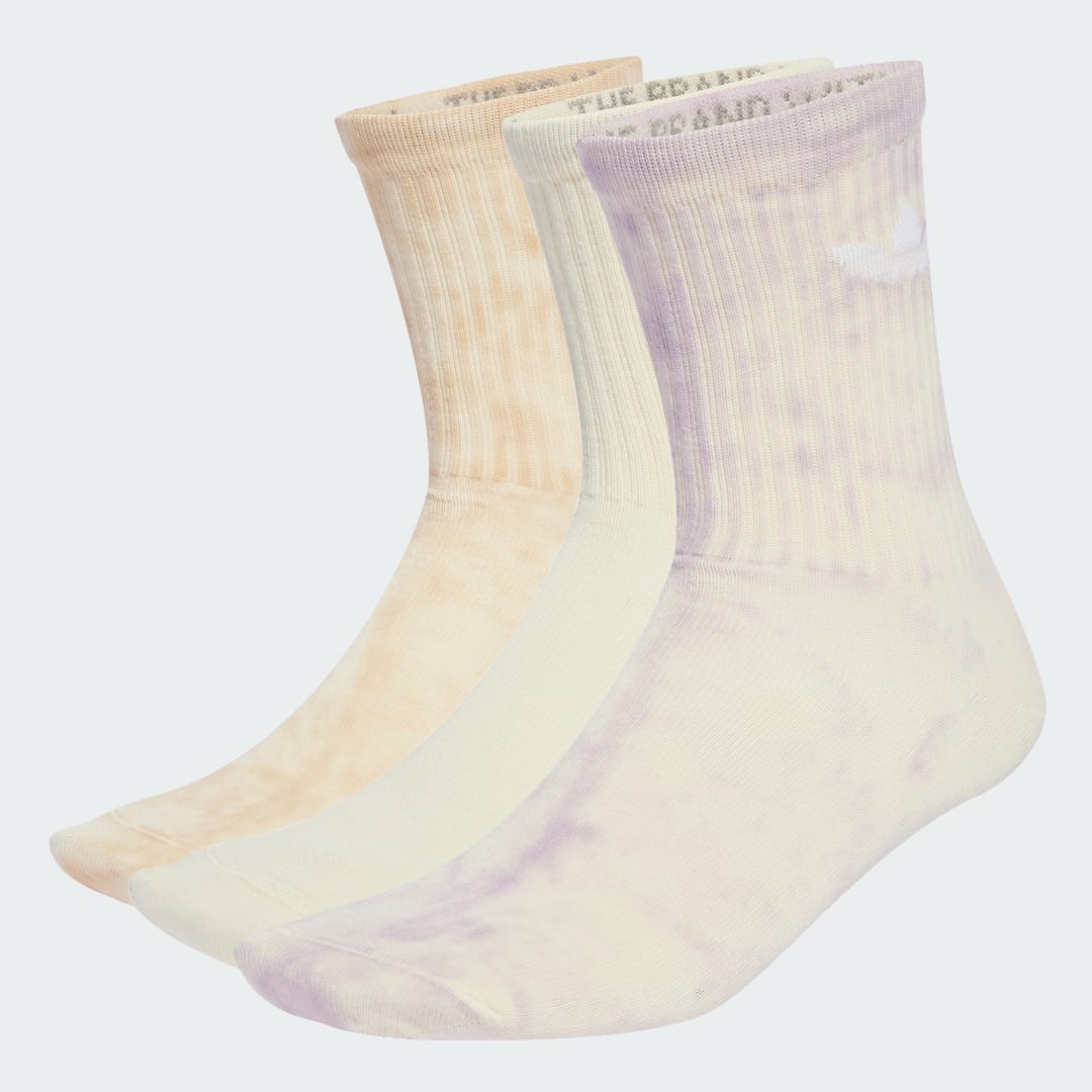 Ponožky adidas Performance Tie-Dye Crew Socks 3 Pairs Fialová | JY0238, 0