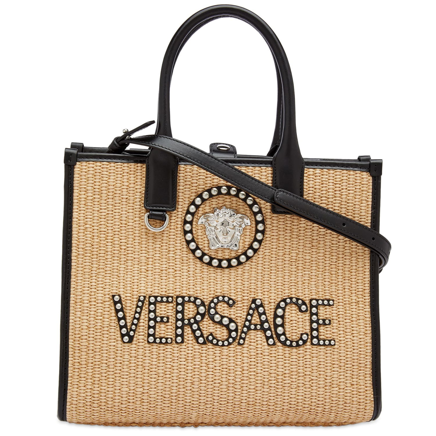 Tote bag Versace Small Stud Tote Bag Beige Béžová | 1005861-1A08263-2KA1P, 0