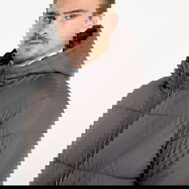 Kabáty Urban Classics Hooded Long Puffer Coat Šedá | TB7010-03516, 1