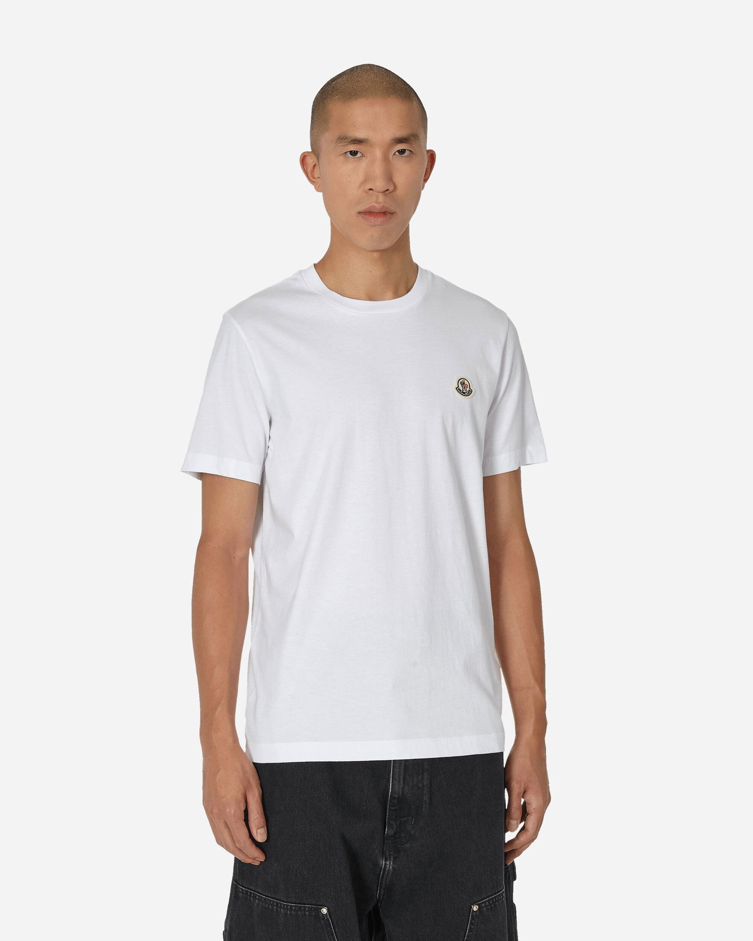 Tričko Moncler 3-Pack Logo Biela | 8C00046829H8 001, 1