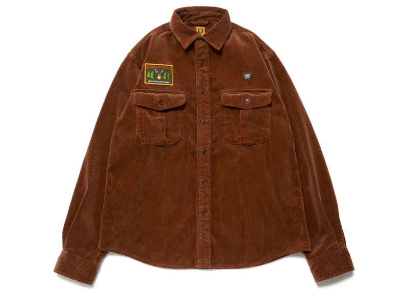 Košeľa Human Made Workshirt Corduroy Hnedá | HM24SH006, 0