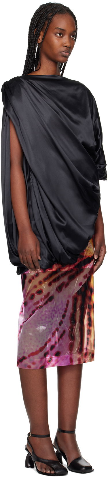Sukňa Dries Van Noten Dries Van Noten Silk Draped Blouse Rôznofarebný | 251-010738-1032, 1