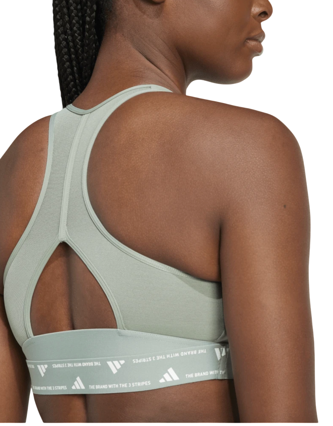 Podprsenka adidas Originals Powerreact Sports Bra Zelené | jj0878, 1