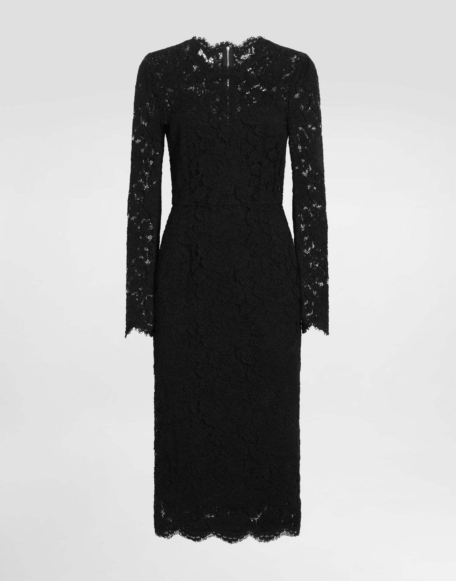 Šaty Dolce & Gabbana Dolce & Gabbana Lace Midi Dress 42 Čierna | F6M0DTHLM7LN0000, 0