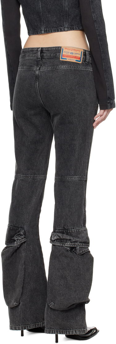 Cargo nohavice Diesel Black D-Poky-S Low Rise Cargo Jeans Čierna | A14739 0CBDH D-POKY-S PANTALON, 2