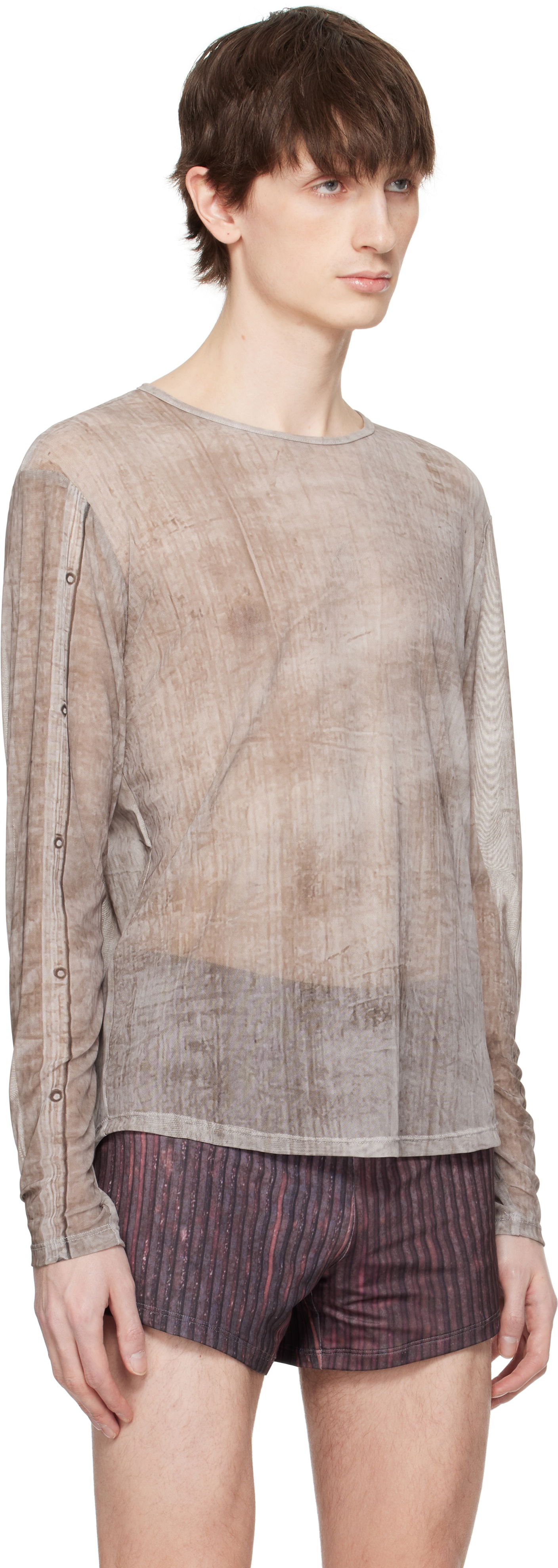 Tričko Serapis Serapis Piraeus Truck Tarp Tech Long Sleeve T-Shirt Hnedá | SS25_TT_4L, 1
