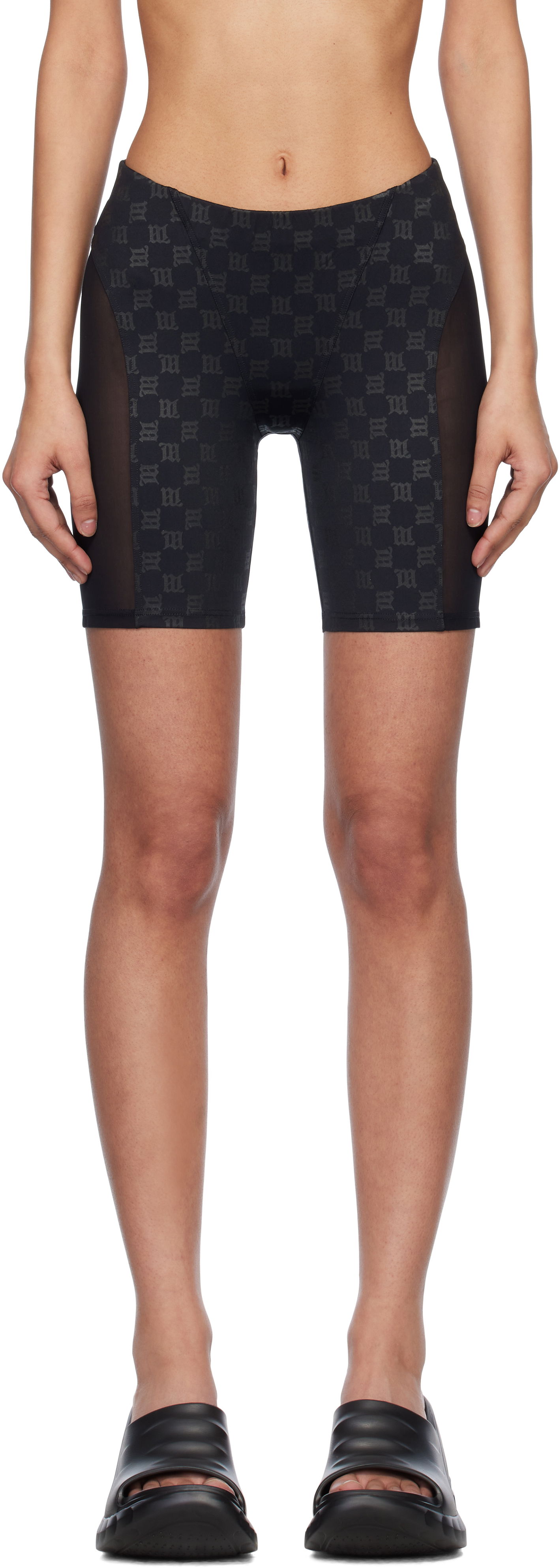 Šortky MISBHV MISBHV Monogram Mesh Panel Bike Shorts Čierna | 250W355, 0