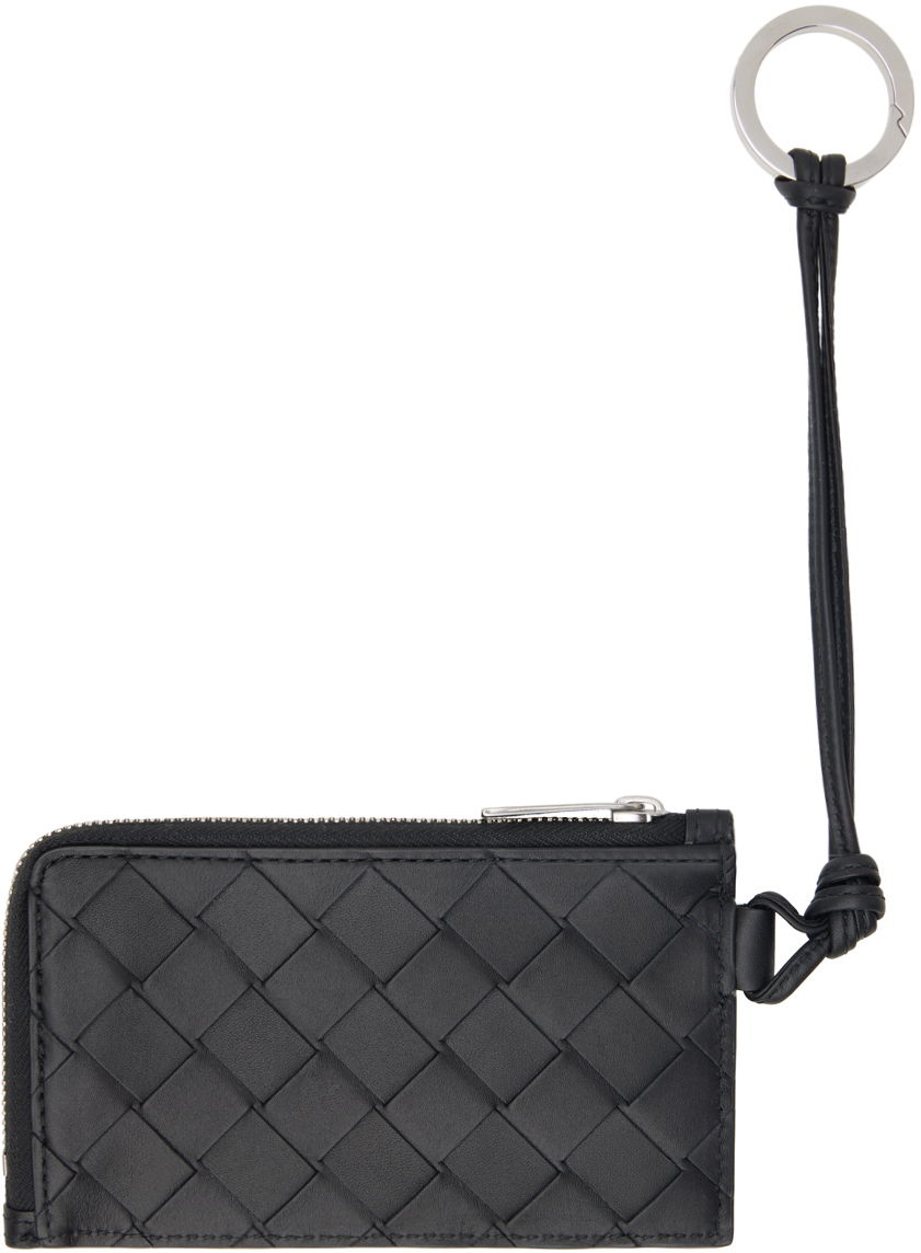 Peňaženka Bottega Veneta Intrecciato L-Zippered Leather Card Holder Šedá | 775544VCPQ3, 1
