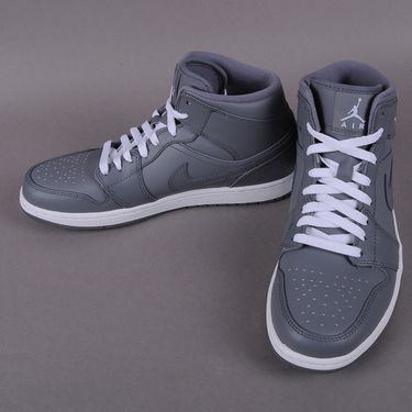 Tenisky a topánky Jordan Air Jordan 1 Mid ''Grey White'' Šedá | 554724 003, 2
