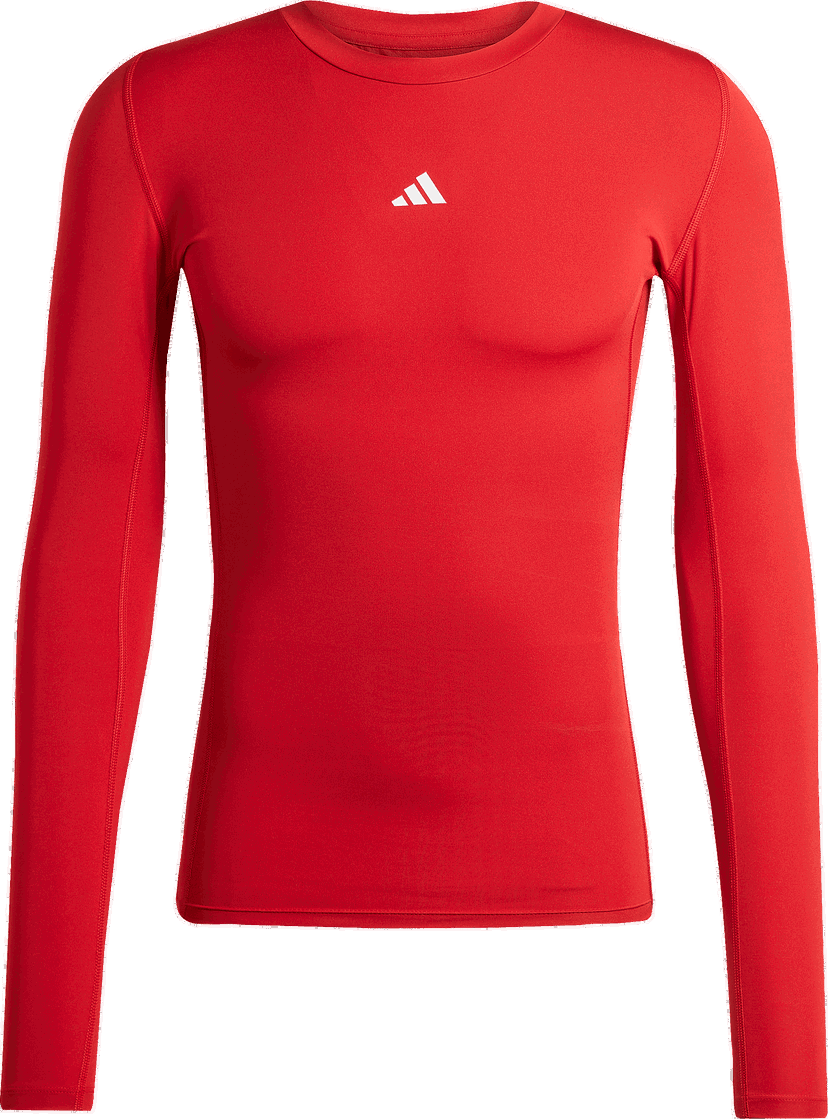 Tričko adidas Originals Techfit Long-Sleeve Mock Neck Base Layer Červená | jw7960