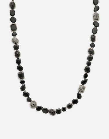 Náhrdelník Dolce & Gabbana 18k White Gold Black Spinel Anna Necklace Čierna | WNQA2GWSPBL80001, 1