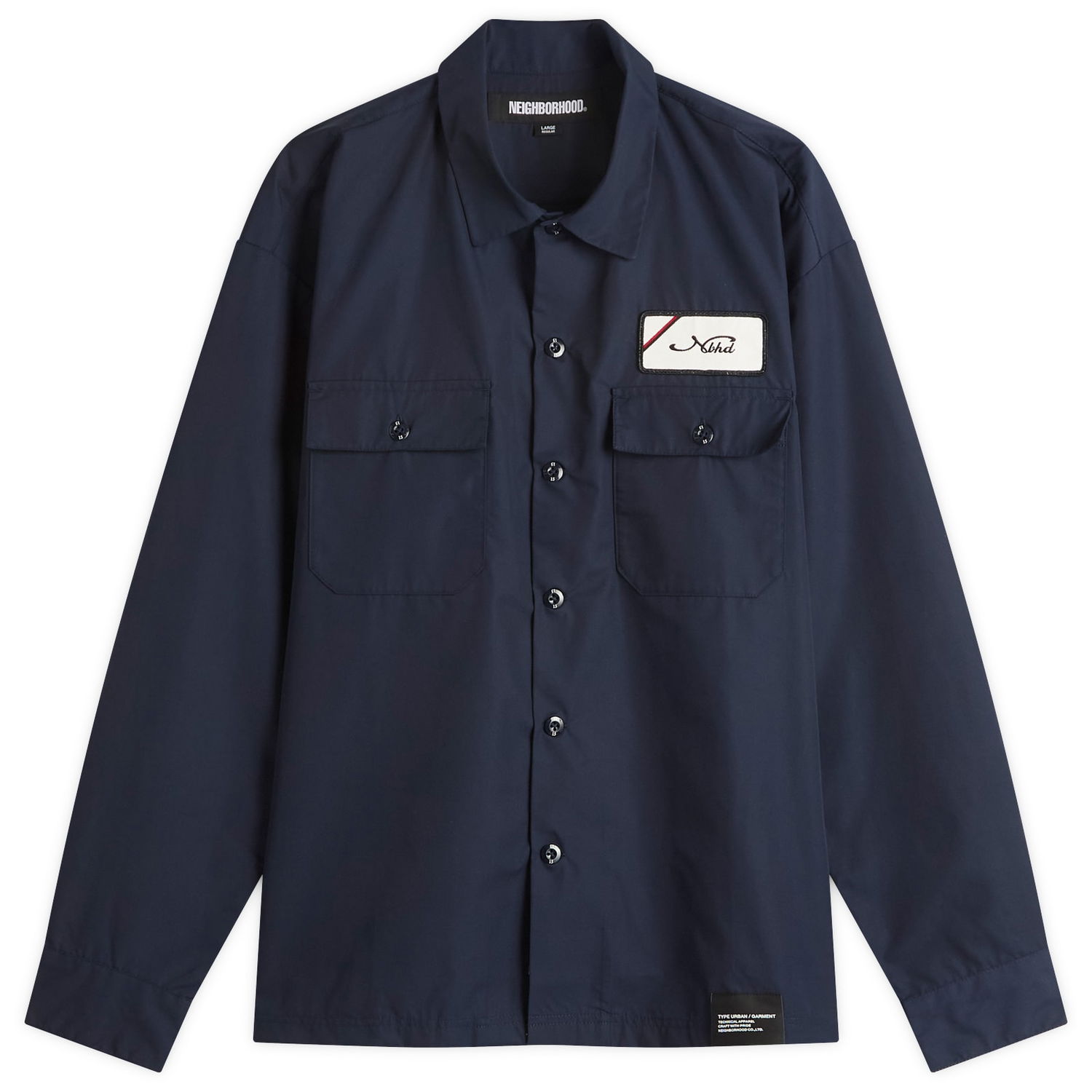 Košeľa Neighborhood Classic Work Shirt, Size Large Navy | 251TSNH-SHM01-NVY, 0