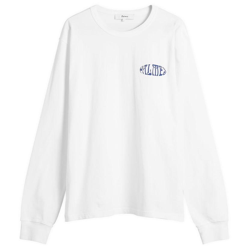 Tričko Palmes Palmes Angels Long Sleeve T-Shirt, Size Small Biela | P15-0034-001