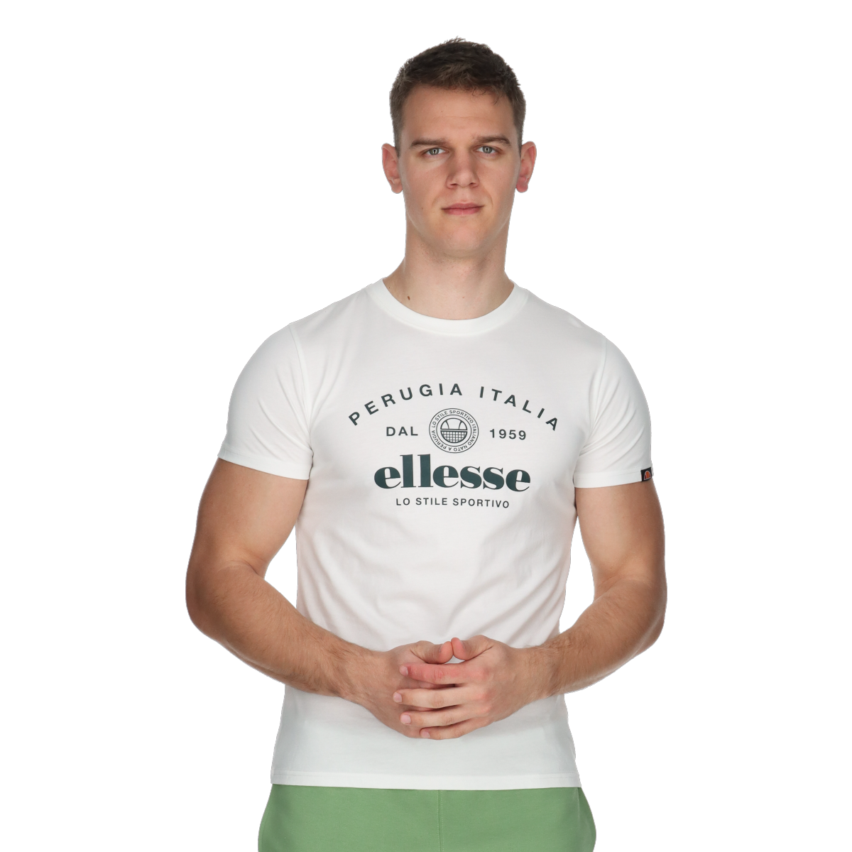 Tričko Ellesse Ellesse Perugia Italia T-Shirt Biela | ELA251M832-10, 0