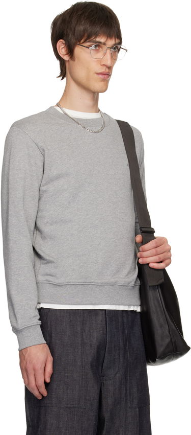 Mikina A.P.C. Standard Embroidered Logo Sweatshirt Čierna | COHBY-M27919, 4