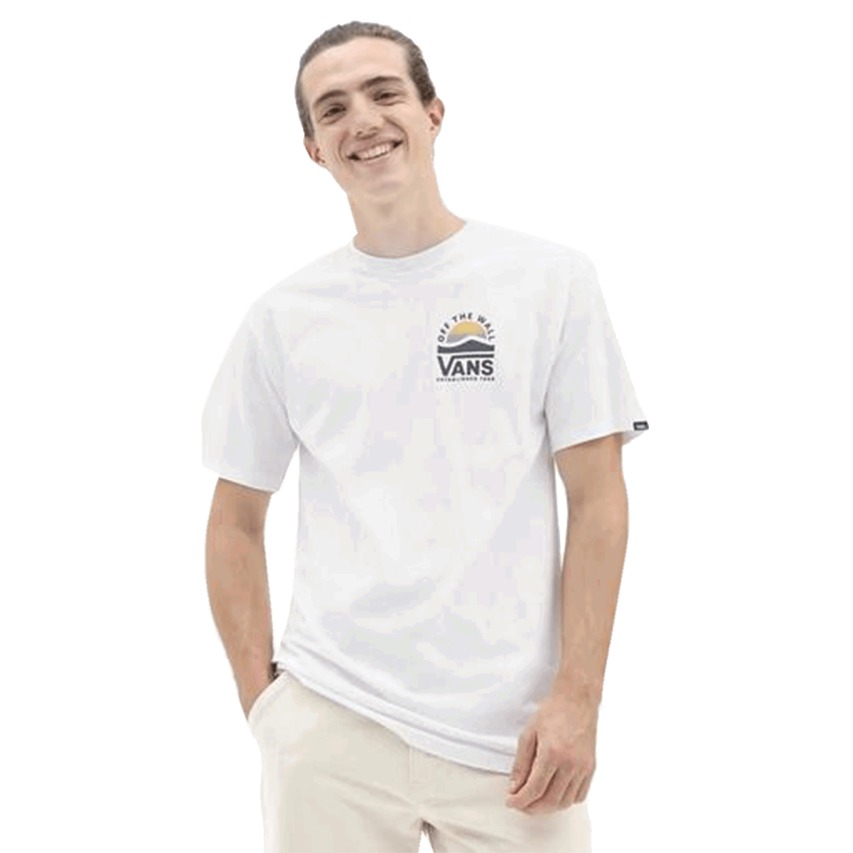 Tričko Vans Vans Sideset-B T-Shirt Biela | VN00055NWHT, 0