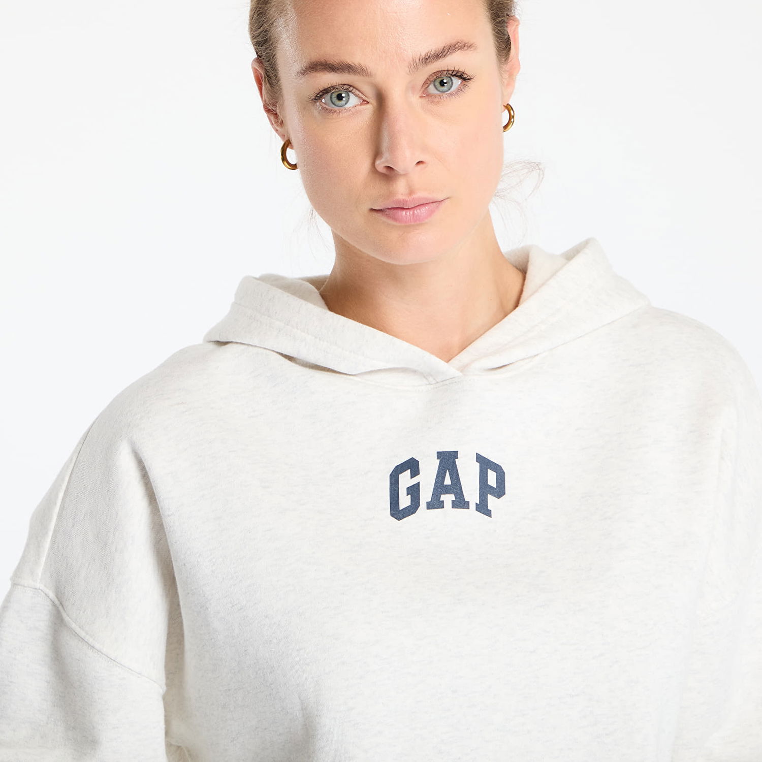 Mikina GAP GAP Cropped Logo Hoodie Biela | 429497-06, 1