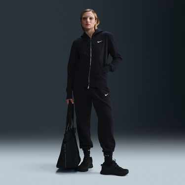 Mikina Nike Sportswear Phoenix Fleece Full Zip Hoodie Čierna | HJ0995-010, 3
