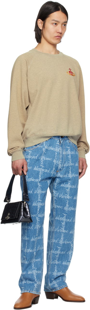 Sveter Vivienne Westwood Vivienne Westwood Overdye Raglan Sweatshirt Béžová | 3I010004-J008P-, 3