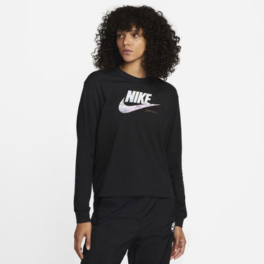 Tričko Nike Long-Sleeve W Čierna | DV9945-010, 3