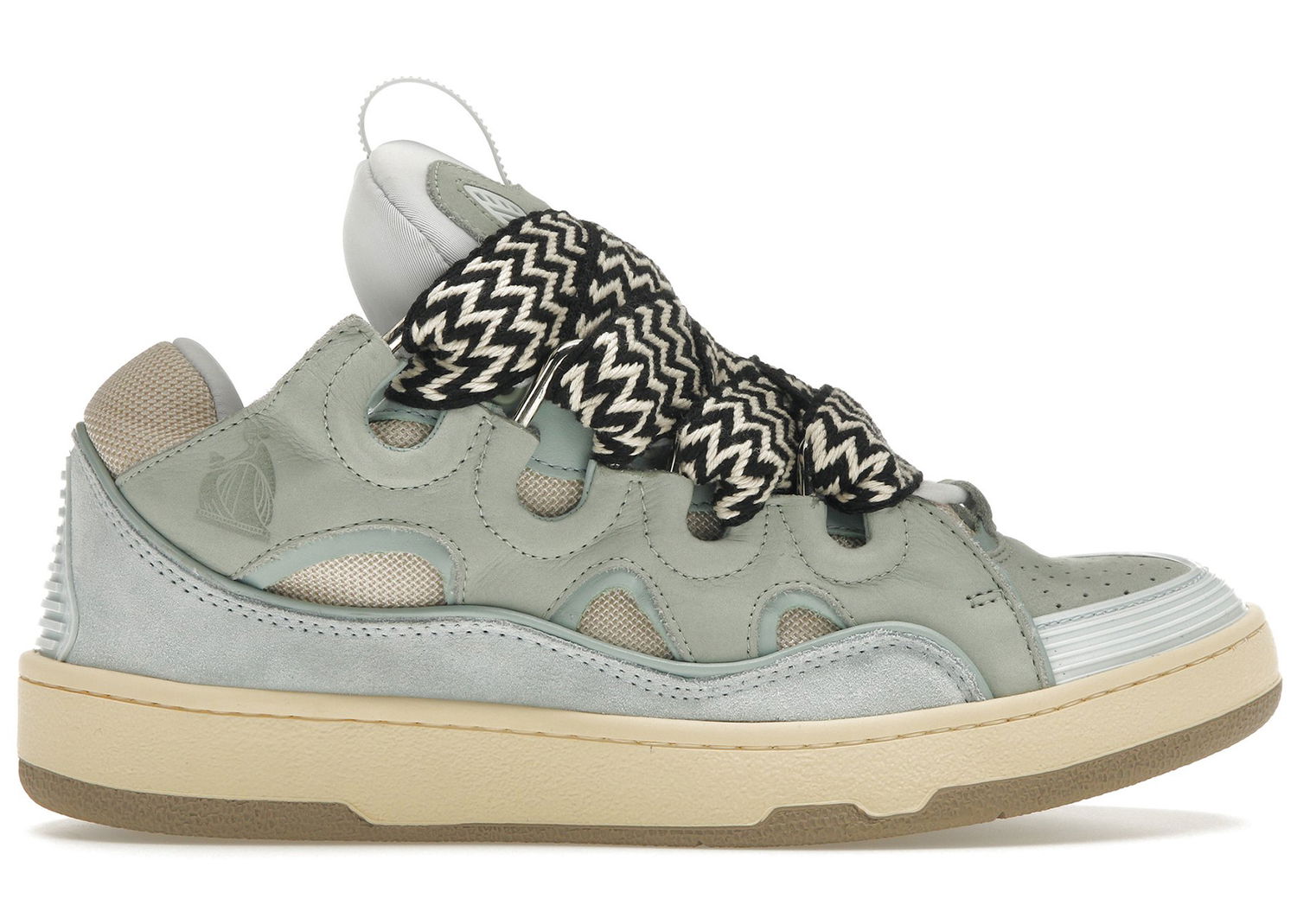 Tenisky a topánky LANVIN Leather Curb "Light Blue" Šedá | FMKRK11DRA2A2121, 0
