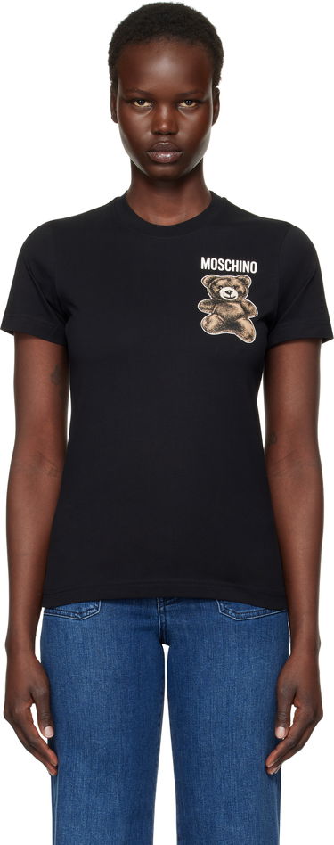 Tričko Moschino Teddy Bear Graphic T-Shirt Čierna | V070805411555, 0