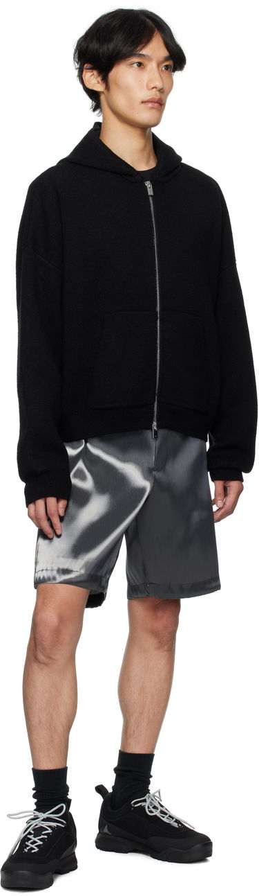 Mikina HELIOT EMIL HELIOT EMIL Lampi Knit Zip-Up Hoodie Čierna | PREAW25_M_07_076_BLK01, 3