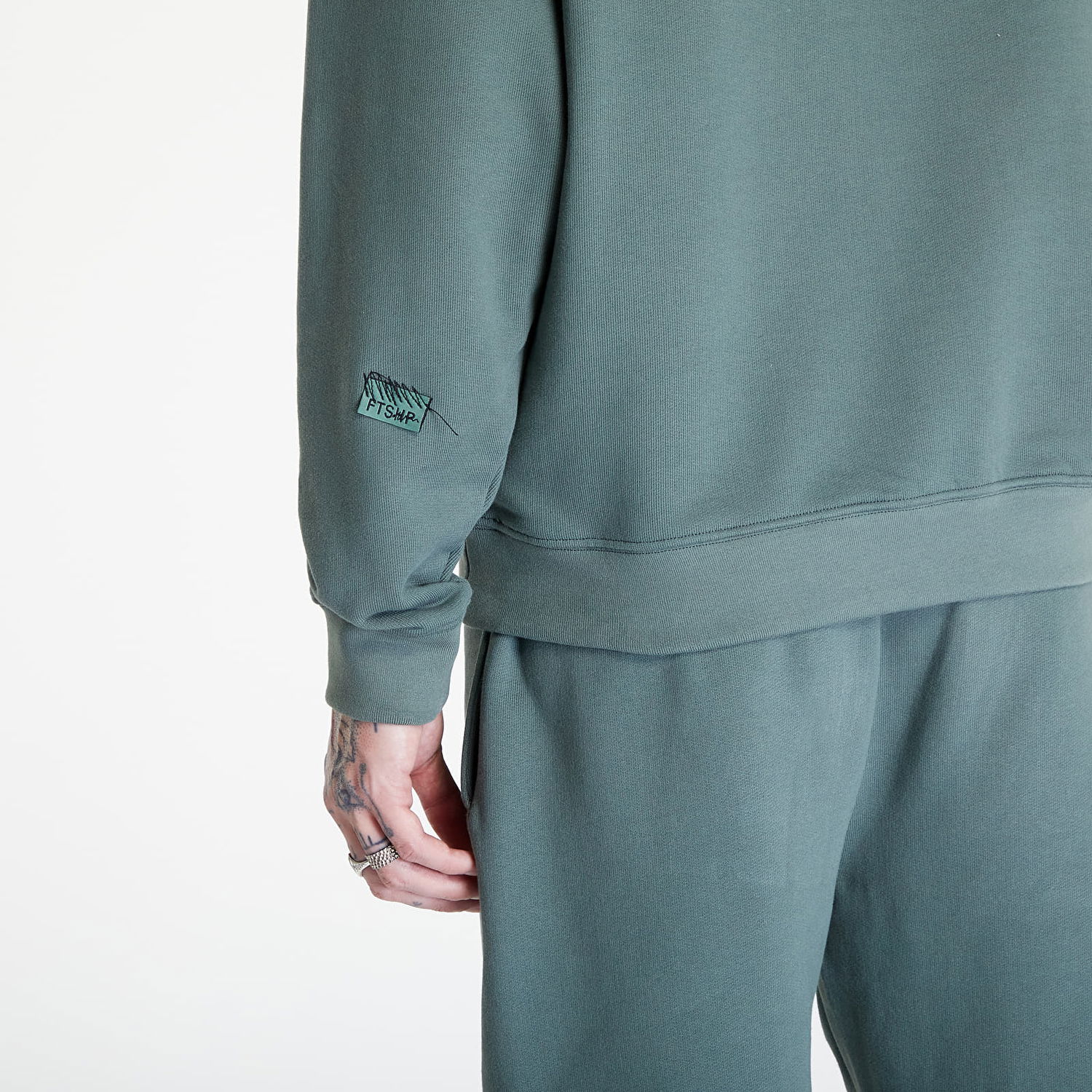 Mikina Footshop Everyday Crewneck Tyrkysová | FTSHP_274, 1