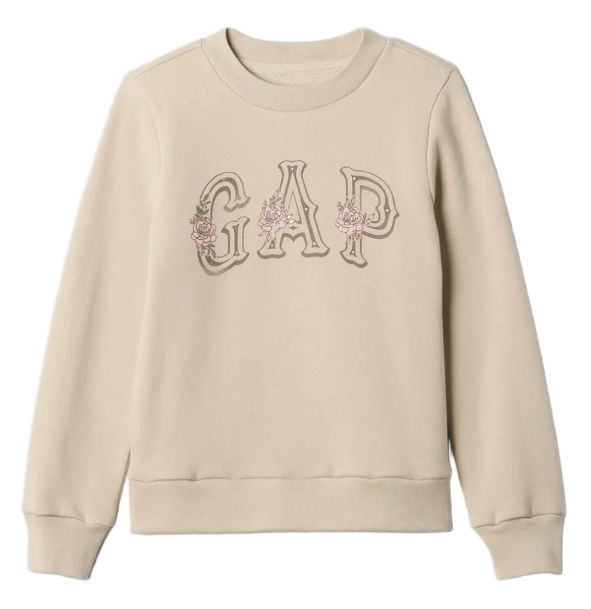 Mikina GAP Floral Logo Crewneck Béžová | 486515-11