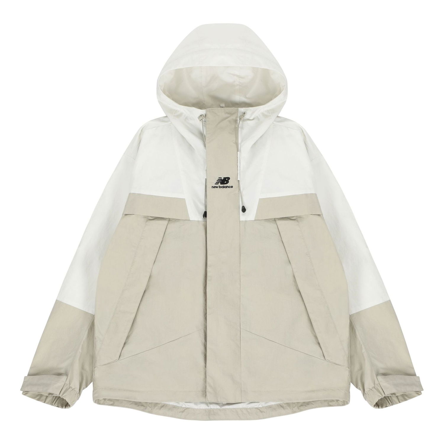 Vetrovka New Balance Colorblock Hooded Jacket Béžová | 5AC14103-BEI, 0