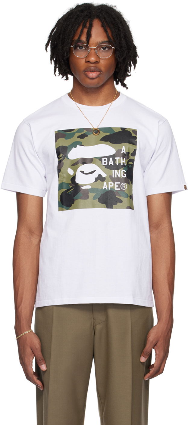 BAPE White 1st Camo T-Shirt