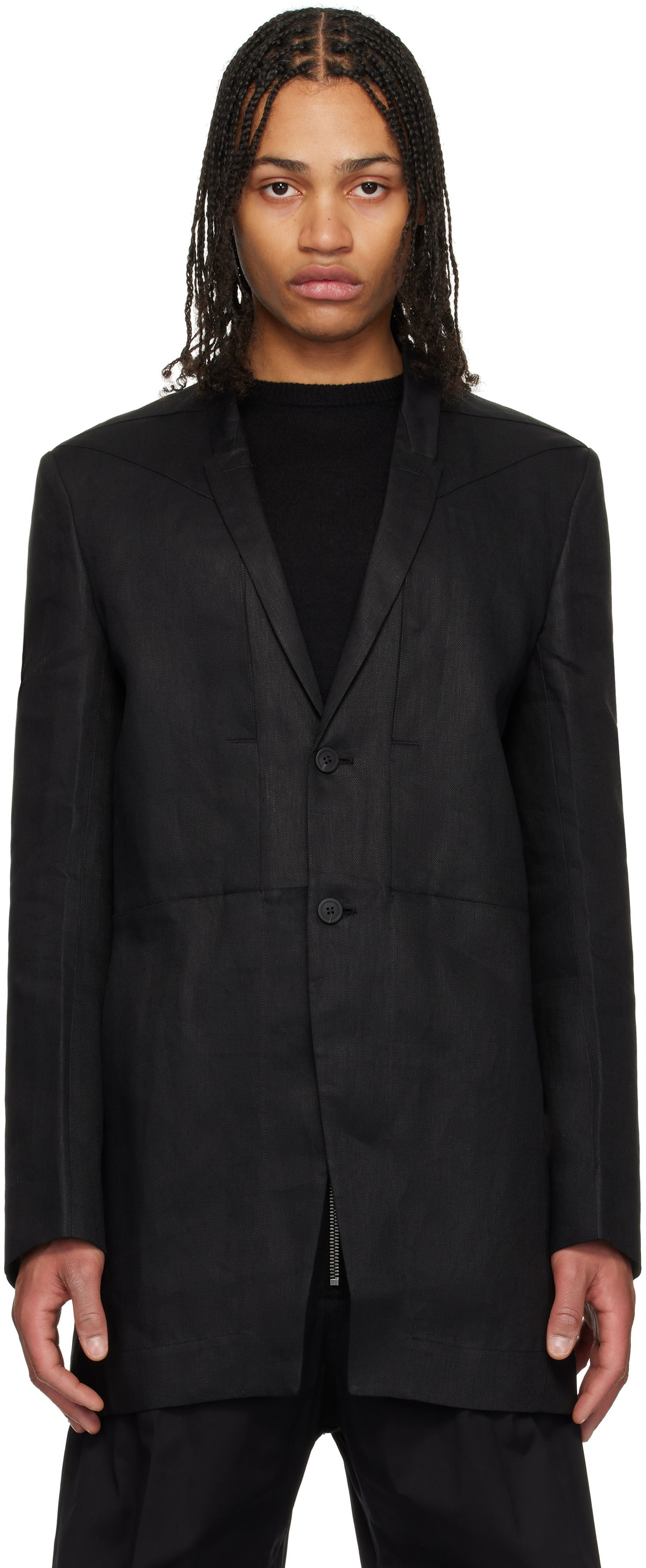 Bunda Rick Owens Rick Owens Hollywood Lido Blazer Čierna | RU01E5753 TWL, 0