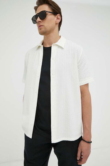 Košeľa Samsoe Samsoe Avan JX Shirt Biela | M23100072, 0