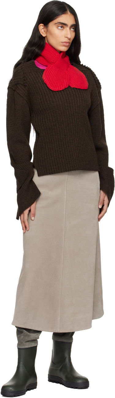 Šál YMC Slot Scarf Červená | QSZAD, 2