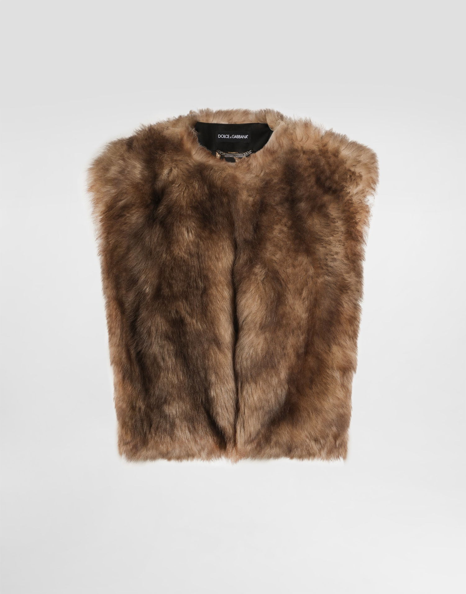 Vesta Dolce & Gabbana Dolce & Gabbana Fur Vest Hnedá | F0W6LFFUP98S9002, 0